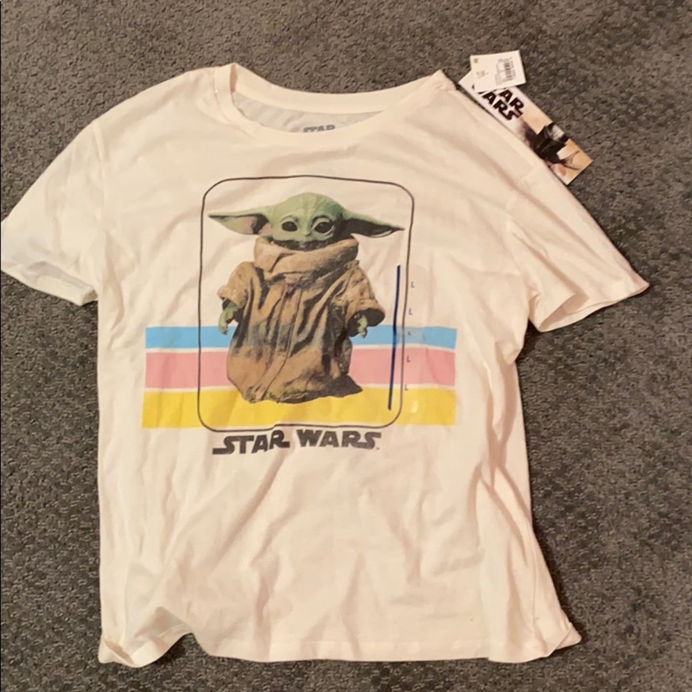 Target baby yoda shirt with tags size large